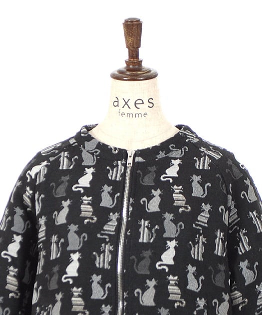 後配色ゴブランブルゾン | outlet | axes femme online shop 後配色ゴブランブルゾン | outlet | axes femme online shop