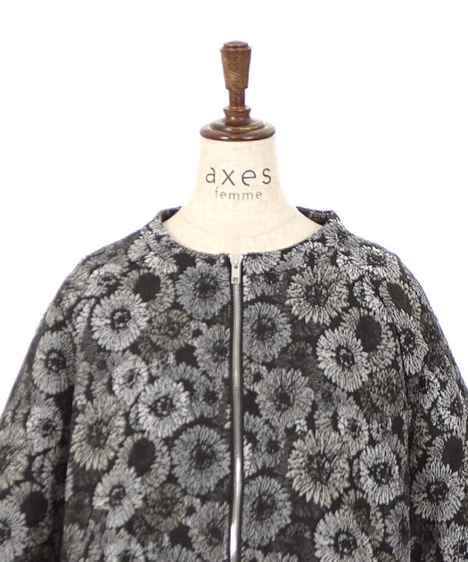 後配色ゴブランブルゾン | outlet | axes femme online shop 後配色ゴブランブルゾン | outlet | axes femme online shop
