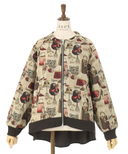 後配色ゴブランブルゾン【10%OFF対象商品】 | レディース服