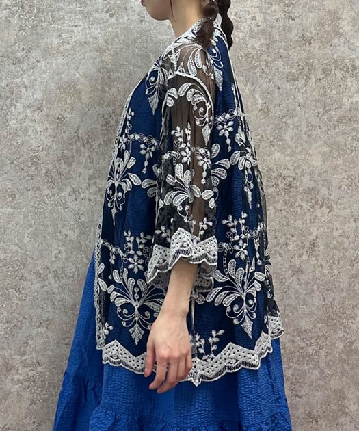 チュール刺繍カーデ | レディース服・レディースファッション