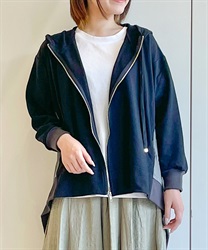 異素材配色切替ロングパーカー | outlet | axes femme online shop 異素材配色切替ロングパーカー | outlet | axes femme online shop