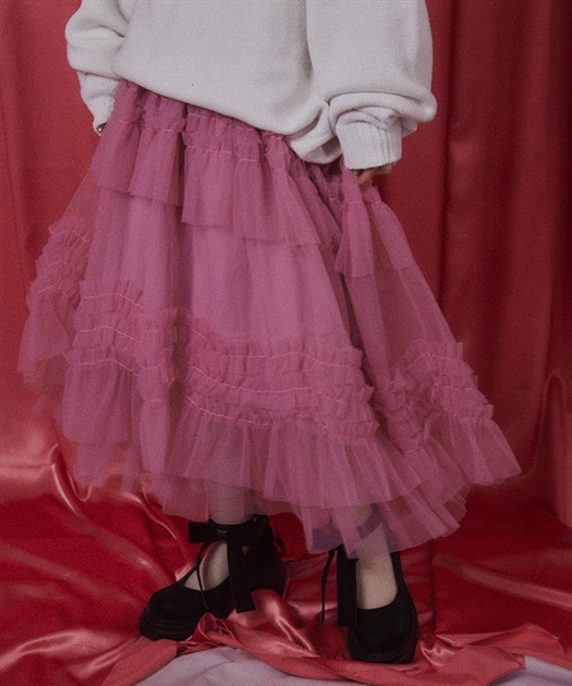 フリルチュールスカート | レディース服・レディース フリルチュールスカート | レディース服・レディース