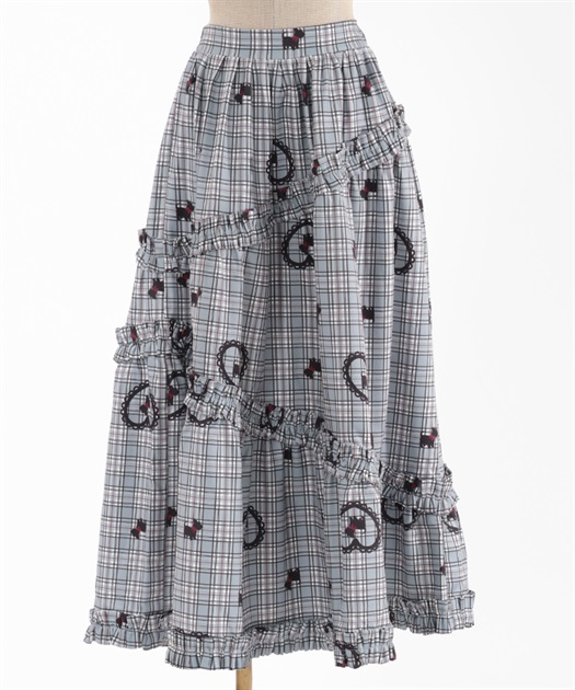 おさんぽテリア柄スカート | kawaii | axes femme online shop おさんぽテリア柄スカート | kawaii | axes femme online shop