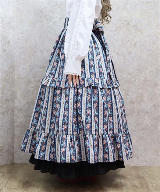 ストライプローズ柄スカート | kawaii | axes femme online shop ストライプローズ柄スカート | kawaii | axes femme online shop