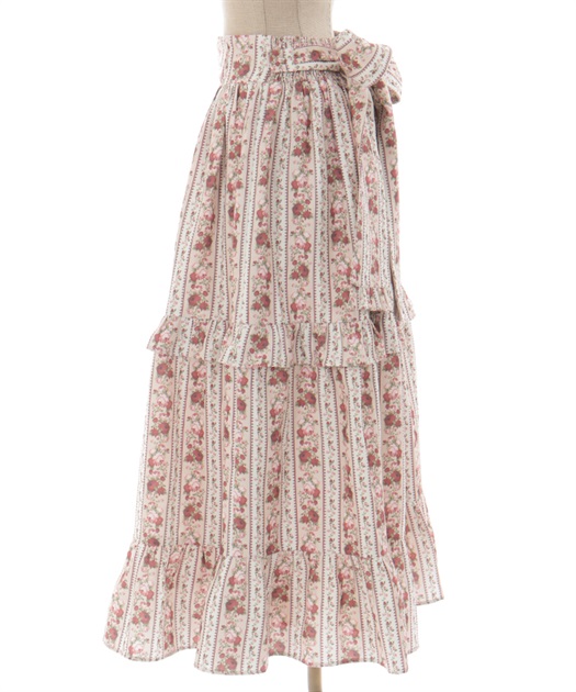 ストライプローズ柄スカート | kawaii | axes femme online shop ストライプローズ柄スカート | kawaii | axes femme online shop