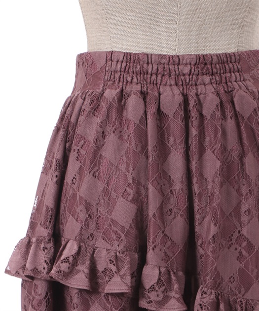 アシメフリル総レーススカート | outlet | axes femme online shop