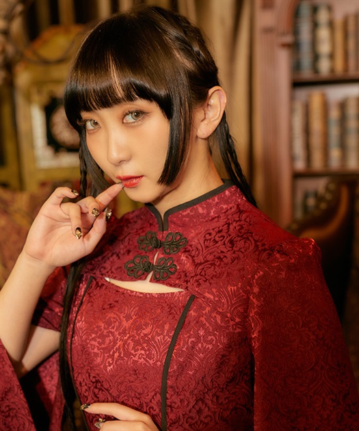 チャイナスリット袖ロングワンピース | レディース服 チャイナスリット袖ロングワンピース | レディース服
