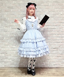 レースアップフリルジャンスカ | Chalmiere | axes femme onlineshop