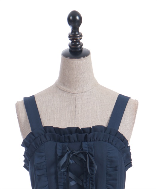 レースアップフリルジャンスカ | Chalmiere | axes femme onlineshop