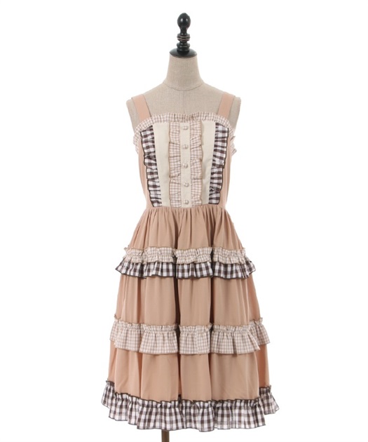 【超歓迎】 カントリーチェックジャンスカ | kawaii | axes femme online shop ワンピース