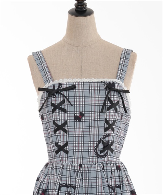 おさんぽテリア柄ジャンスカ | kawaii | axes femme online shop おさんぽテリア柄ジャンスカ | kawaii | axes femme online shop