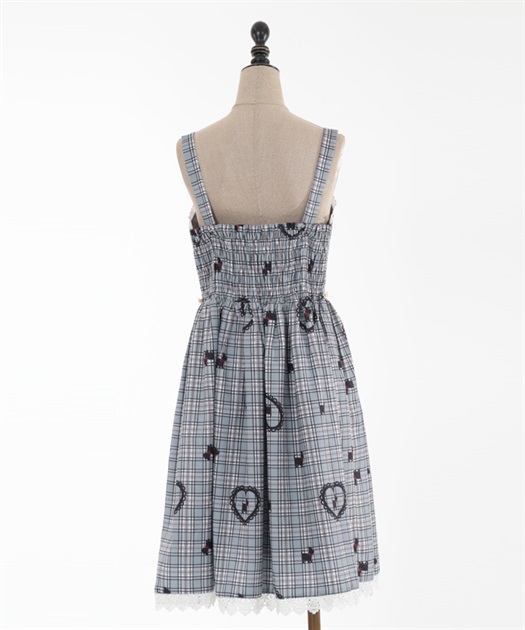 おさんぽテリア柄ジャンスカ | kawaii | axes femme online shop おさんぽテリア柄ジャンスカ | kawaii | axes femme online shop