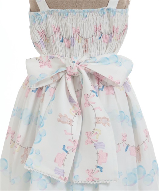 ランドリー柄ジャンスカ | kawaii | axes femme online shop