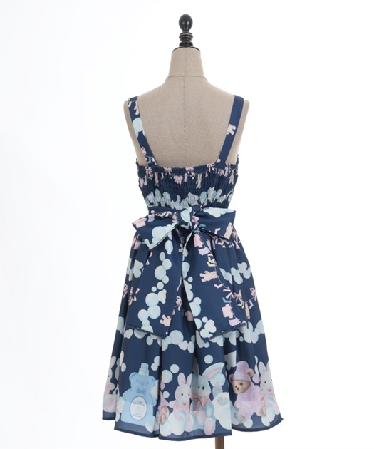 ストライプローズ柄ジャンスカ | kawaii | axes femme online shop