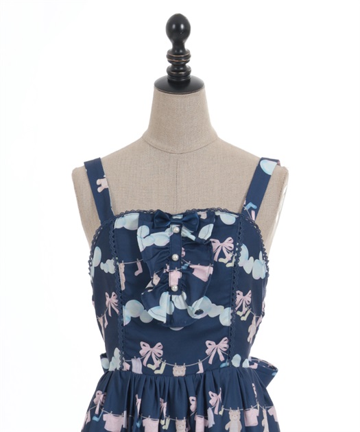 ランドリー柄ジャンスカ | kawaii | axes femme online shop