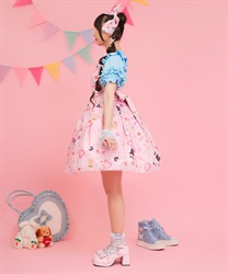 ハッピーバカンス柄ジャンスカ | kawaii | axes femme online shop ハッピーバカンス柄ジャンスカ | kawaii | axes femme online shop