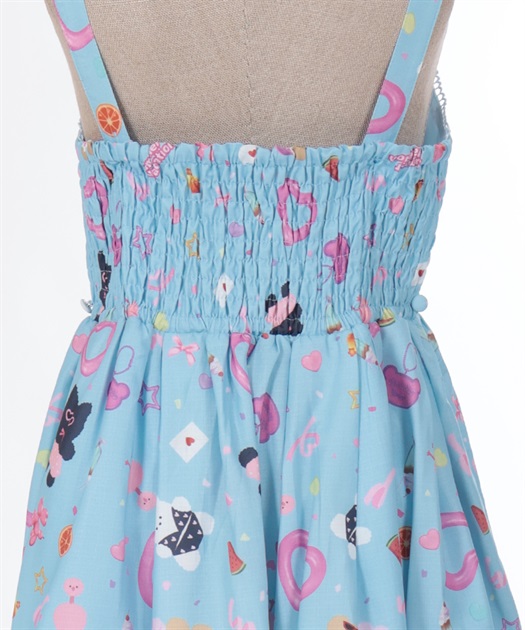 ハッピーバカンス柄ジャンスカ | kawaii | axes femme online shop