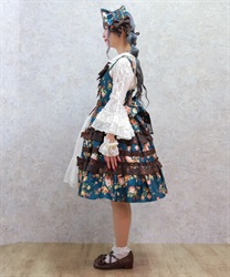 アンティークローズ柄ジャンパースカート | kawaii | axes femme アンティークローズ柄ジャンパースカート | kawaii | axes femme