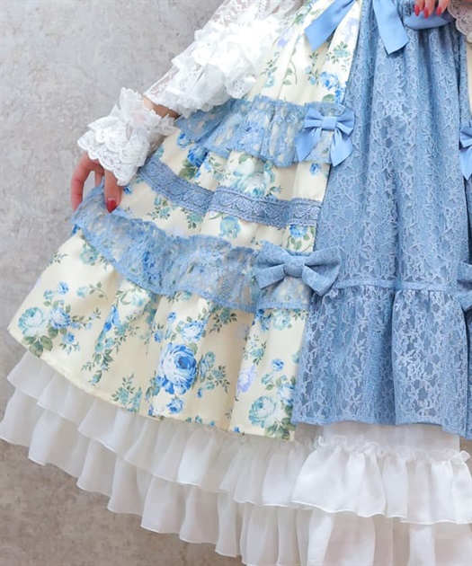 アンティークローズ柄ジャンパースカート | kawaii | axes femme アンティークローズ柄ジャンパースカート | kawaii | axes femme