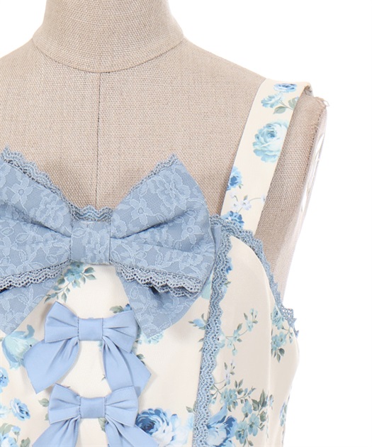 アンティークローズ柄ジャンパースカート | 衣料 | axes femme