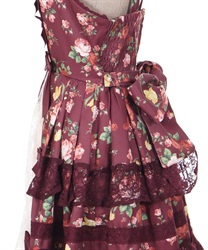 アンティークローズ柄ジャンパースカート | kawaii | axes femme アンティークローズ柄ジャンパースカート | kawaii | axes femme
