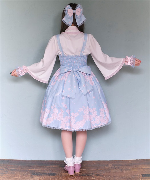 桜柄ジャンパースカート | レディース服・レディース 桜柄ジャンパースカート | レディース服・レディース