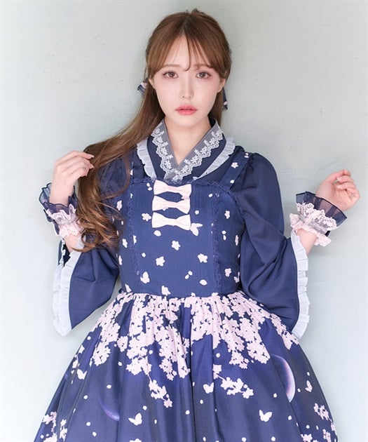 桜柄ジャンパースカート | レディース服・レディース 桜柄ジャンパースカート | レディース服・レディース