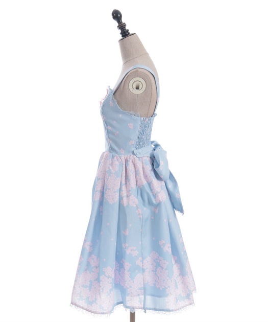 桜柄ジャンパースカート | kawaii | axes femme online shop 桜柄ジャンパースカート | kawaii | axes femme online shop