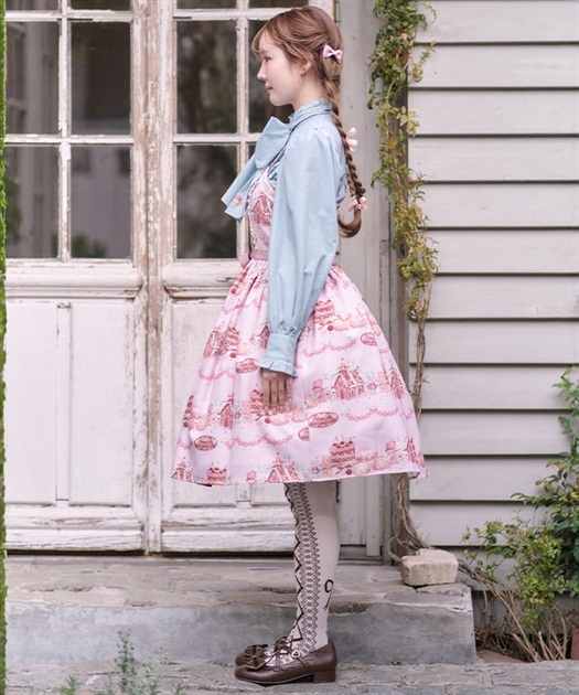 お菓子の家柄ジャンスカ【受注生産】 | kawaii | axes femme お菓子の家柄ジャンスカ【受注生産】 | kawaii | axes femme