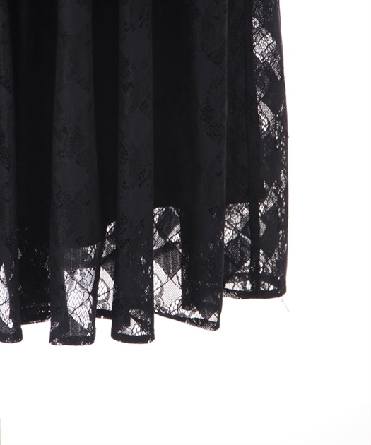 フリルティアード総レースワンピース | outlet | axes femme
