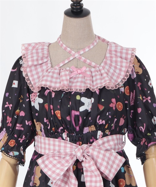 ハッピーバカンス柄ワンピース | kawaii | axes femme online shop ハッピーバカンス柄ワンピース | kawaii | axes femme online shop