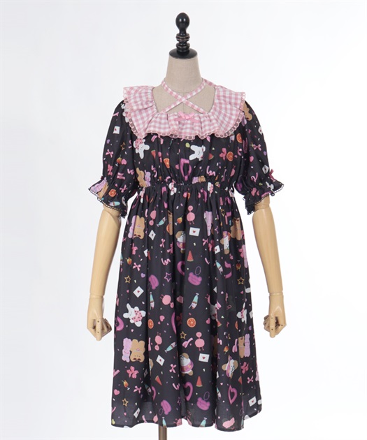 ハッピーバカンス柄ワンピース | kawaii | axes femme online shop ハッピーバカンス柄ワンピース | kawaii | axes femme online shop