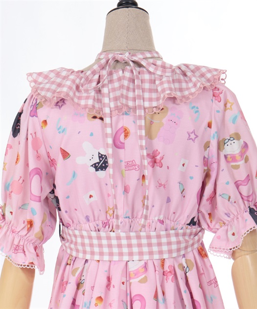 ハッピーバカンス柄ワンピース | kawaii | axes femme online shop ハッピーバカンス柄ワンピース | kawaii | axes femme online shop