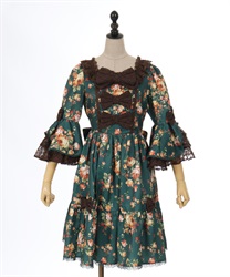 アンティークローズ柄ワンピ | kawaii | axes femme online shop アンティークローズ柄ワンピ | kawaii | axes femme online shop