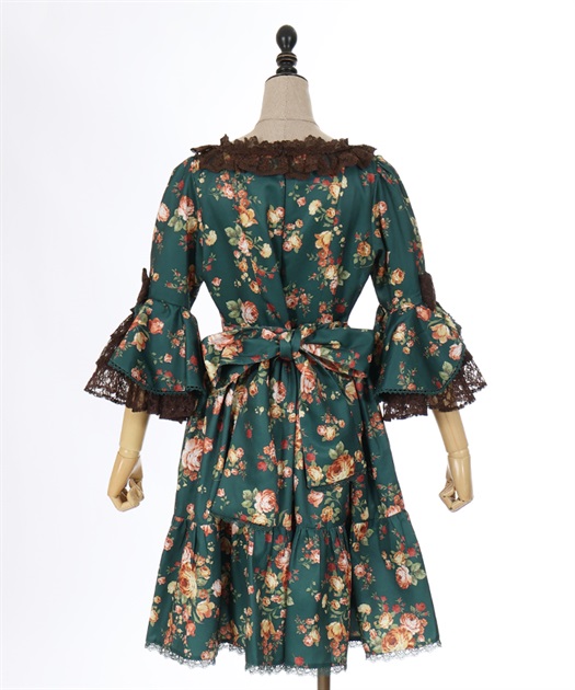 アンティークローズ柄ワンピ | kawaii | axes femme online shop アンティークローズ柄ワンピ | kawaii | axes femme online shop