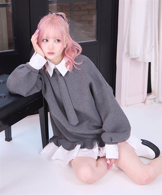 レイヤードスクールワンピース【10%OFF対象商品】 | FICKLE BEBE