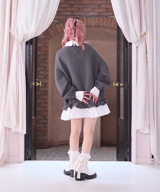 レイヤードスクールワンピース【10%OFF対象商品】 | FICKLE BEBE レイヤードスクールワンピース【10%OFF対象商品】 | FICKLE BEBE