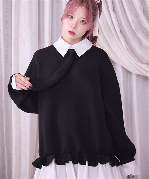 早割チケット レイヤードスクールワンピース【10%OFF対象商品】 | FICKLE BEBE ワンピース