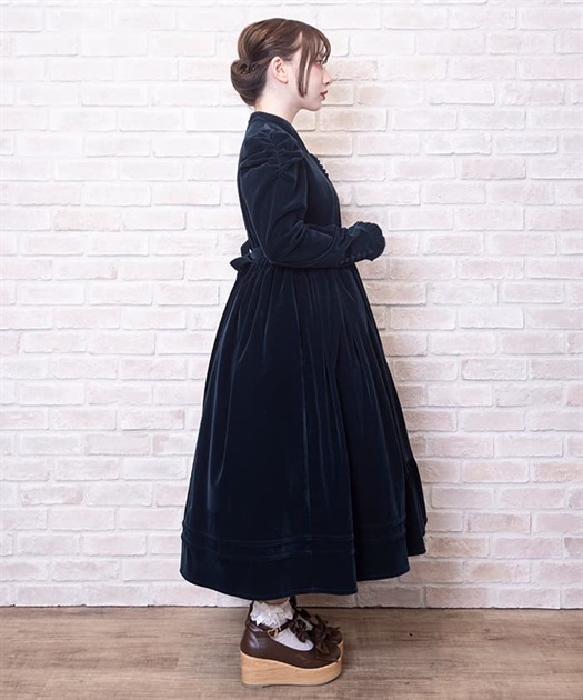 クラシカルベロアワンピース | kawaii | axes femme online shop クラシカルベロアワンピース | kawaii | axes femme online shop