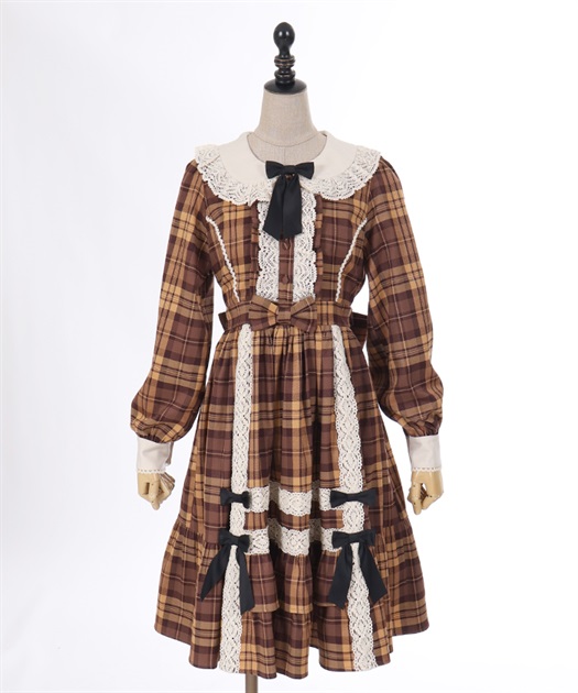 タータンチェックワンピース【Web限定商品】【期間限定販売 タータンチェックワンピース【Web限定商品】【期間限定販売