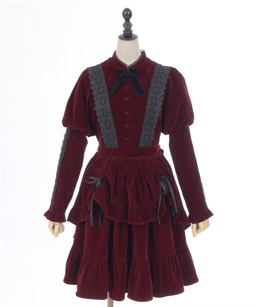 ベルベットドールワンピース | 衣料 | axes femme online shop ベルベットドールワンピース | 衣料 | axes femme online shop