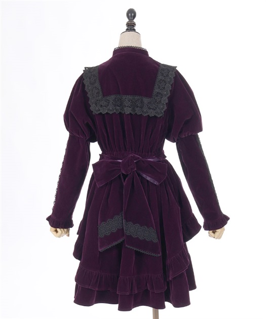 ベルベットドールワンピース | kawaii | axes femme online shop ベルベットドールワンピース | kawaii | axes femme online shop