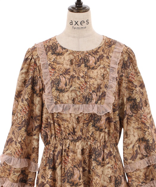 ヴィンテージフラワー柄ワンピース | outlet | axes femme