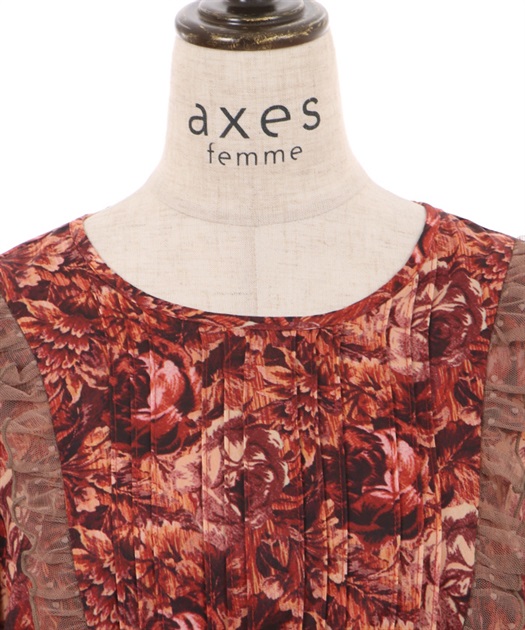 ヴィンテージフラワー柄ワンピース | outlet | axes femme