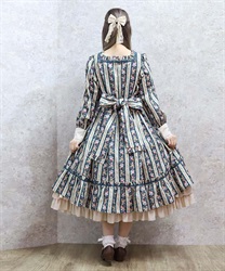 ストライプローズ柄ワンピース | kawaii | axes femme online shop ストライプローズ柄ワンピース | kawaii | axes femme online shop