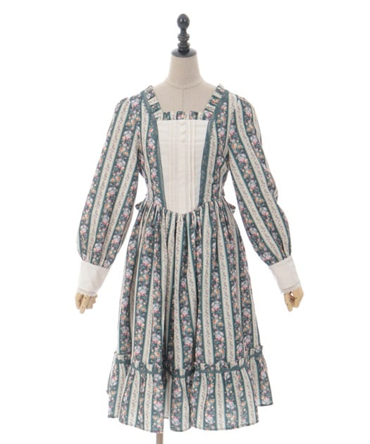 ストライプローズ柄ワンピース | kawaii | axes femme online shop