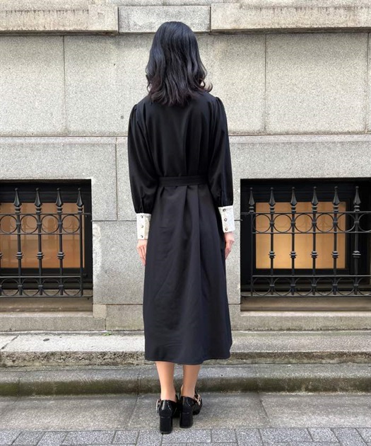 配色レース切替ワンピース | outlet | axes femme online shop