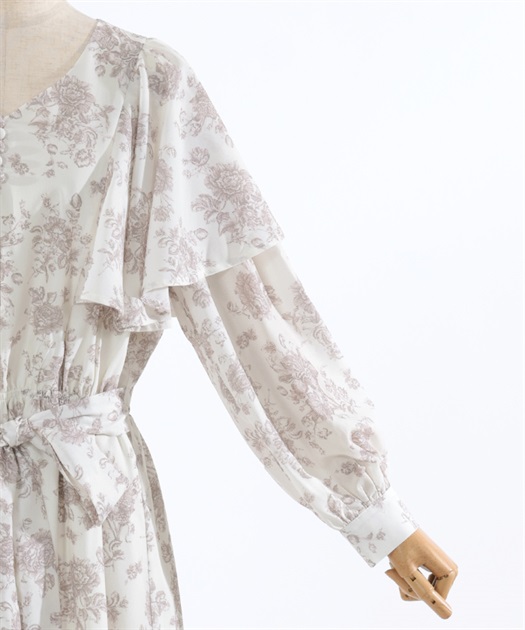 エレガンスフラワー柄ワンピース | outlet | axes femme online shop