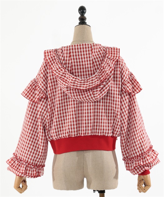 フリルフーディブルゾン | kawaii | axes femme online shop フリルフーディブルゾン | kawaii | axes femme online shop