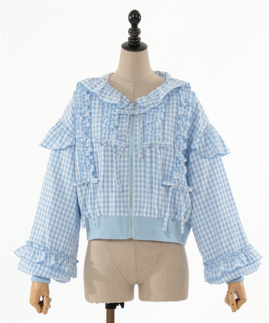 フリルフーディブルゾン | レディース服・レディース フリルフーディブルゾン | レディース服・レディース